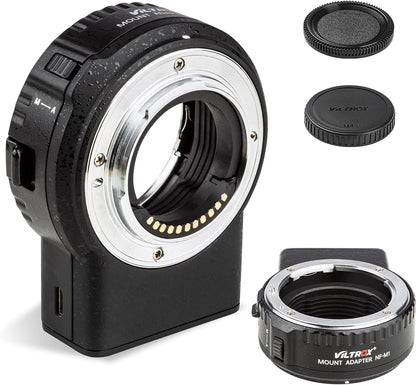 VILTROX NF-M1 Lens Adapter, Auto Focus Lens Converter Ring Camera Lens Mount Adapter Compatible with Nikon F-Mount AF AF-S AF-P AF-I Lens to M4/3 Mount Camera(Olympus/BMPCC)