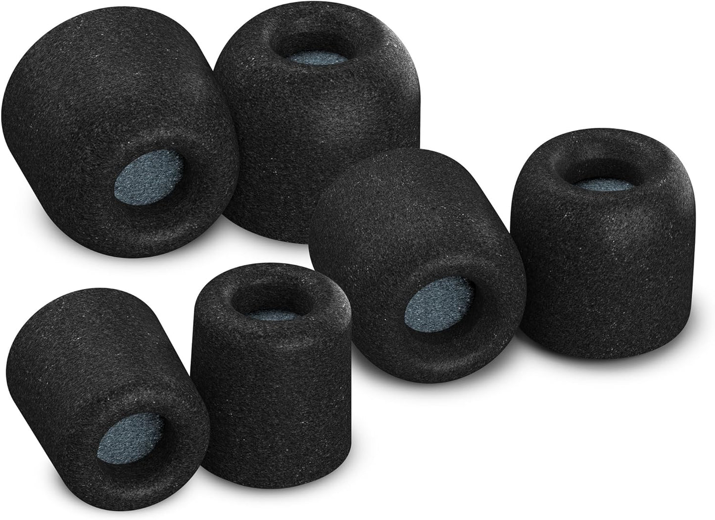 Comply 600 Core Series | Memory Foam Replacement IEM Ear Tips for Truthear, Sennheiser, Moondrop & More | Superior Noise Isolation, Ultimate Comfort, Secure Fit | TechDefender, Black (S/M/L) (3 Pairs)
