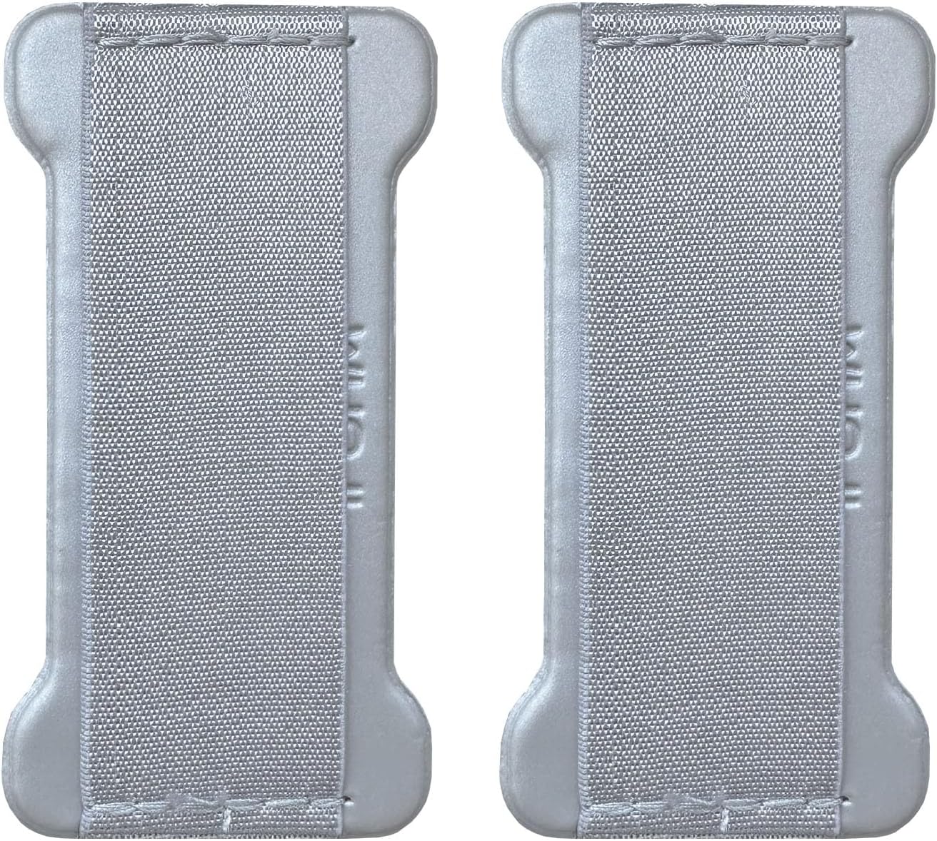 Universal Phone Grip for Smartphones& Mini Tablets - Phone Holder for Hand for Back of Phone - Wireless Charging Compatible (Silver) -2Pack