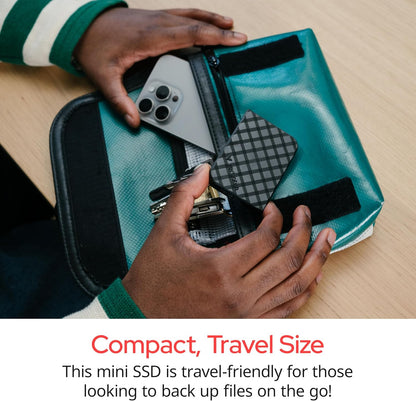 Verbatim 512GB Store 'n’ Go Mini External Solid State Drive USB 3.2 Gen 1 USB-C Connection - Diamond Black