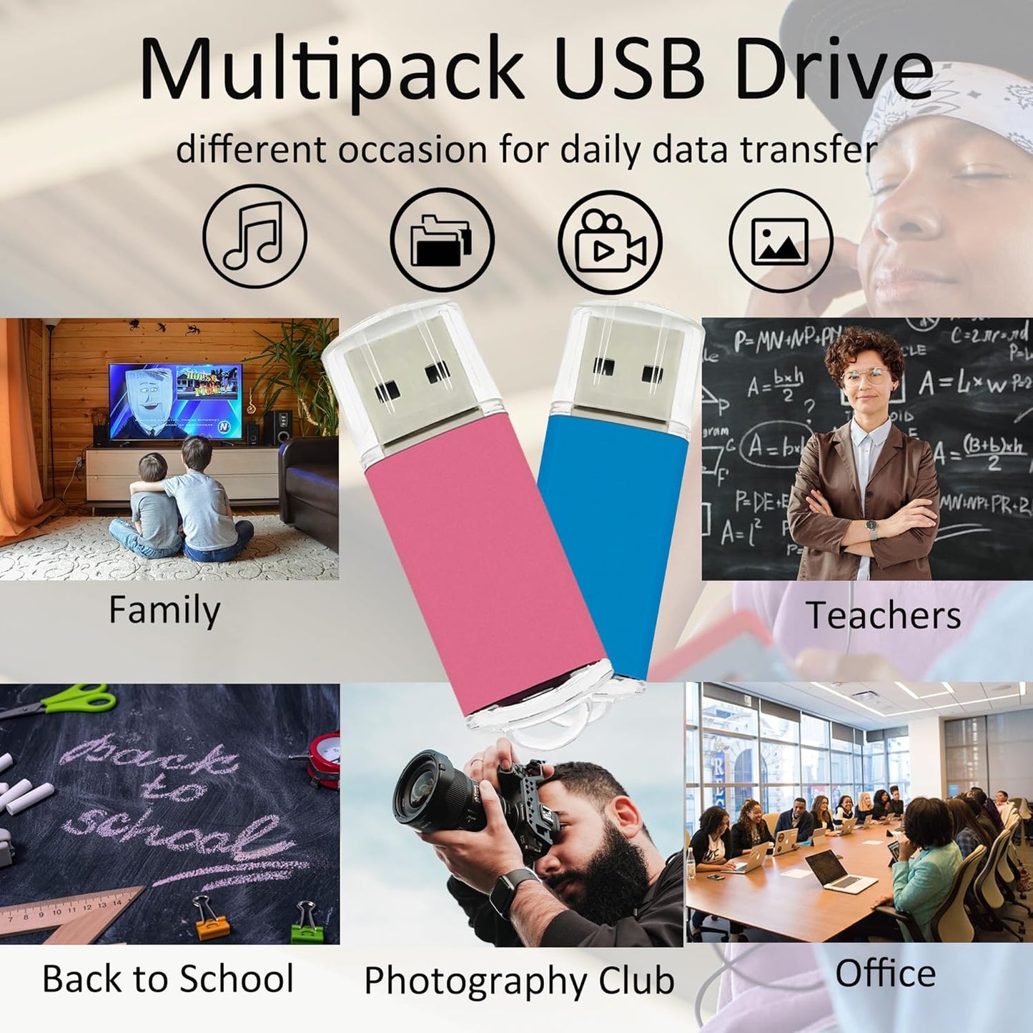 2GB USB Flash Drive 10 Pack Nicepicten USB 2.0 Thumb Drives Metal Jump Zip Drive Memory Stick Pendrive Memoria USB 2 GB with 10PCS Lanyard Label - Mixcolor 10 X 2GB Flash Drives