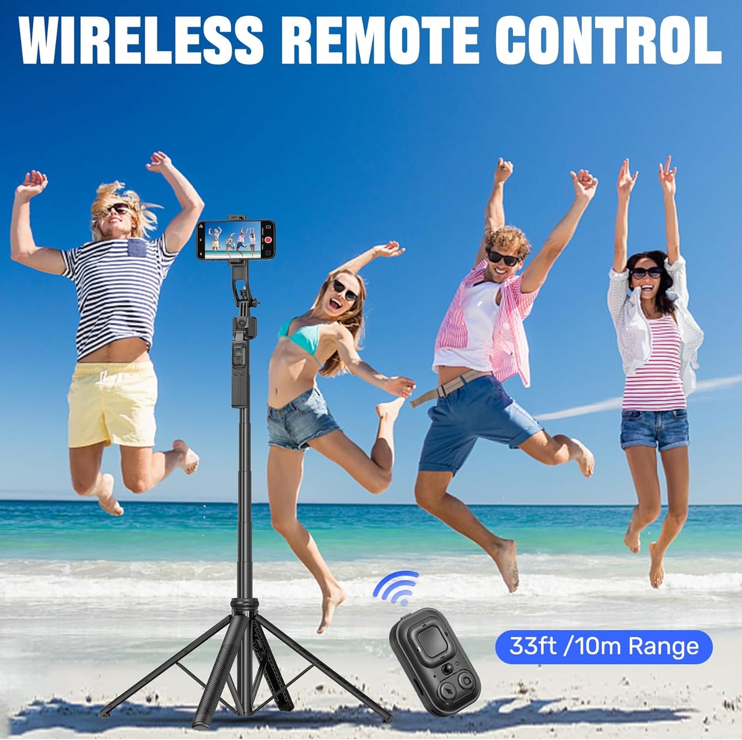 Auto Face Tracking Selfie Stick Tripod for iPhone with Light,360 Rotation That Follows Your Movement,63" Phone Camera Tripod Stand with Remote for Content Creator Vlog Live Stream Video Recording