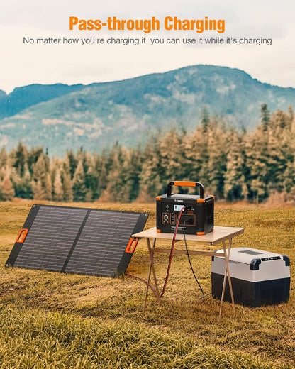 Portable Power Station 1000W (Peak 2000W), GRECELL 999Wh Solar Generator with 60W USB-C PD Output, 110V Pure Sine Wave AC Outlet Backup Lithium Battery for Outdoors Camping Travel Hunting Home
