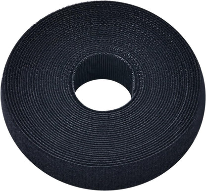 Pasow fastening tape Cable Tie Double Side Nylon Power Wire Management 3/4Inch 1 Roll Hook (5 Yards, Style 2)