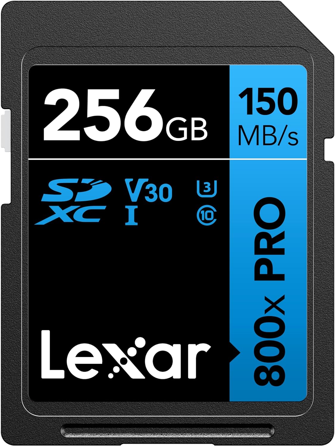 Lexar 256GB High-Performance 800x PRO SD Card, UHS-I, C10, U3, V30, 4K, Up to 150MB/s Read SDXC Memory Card, for Point-and-Shoot & Mid-Range DSLR Cameras, HD Camcorders (LSD0800P256G-BNNNU)