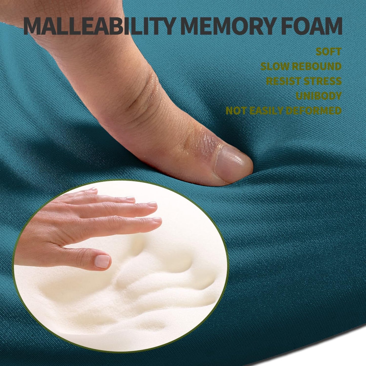 Hokafenle Ergonomic Mouse Pad Wrist Support, Terraced Slope Carpal Tunnel Wrist Pad for Mouse with Unibody Memory Foam, Wrist Rest Pain Relief Mousepad (Turquoise, 11.8x7.9 in)