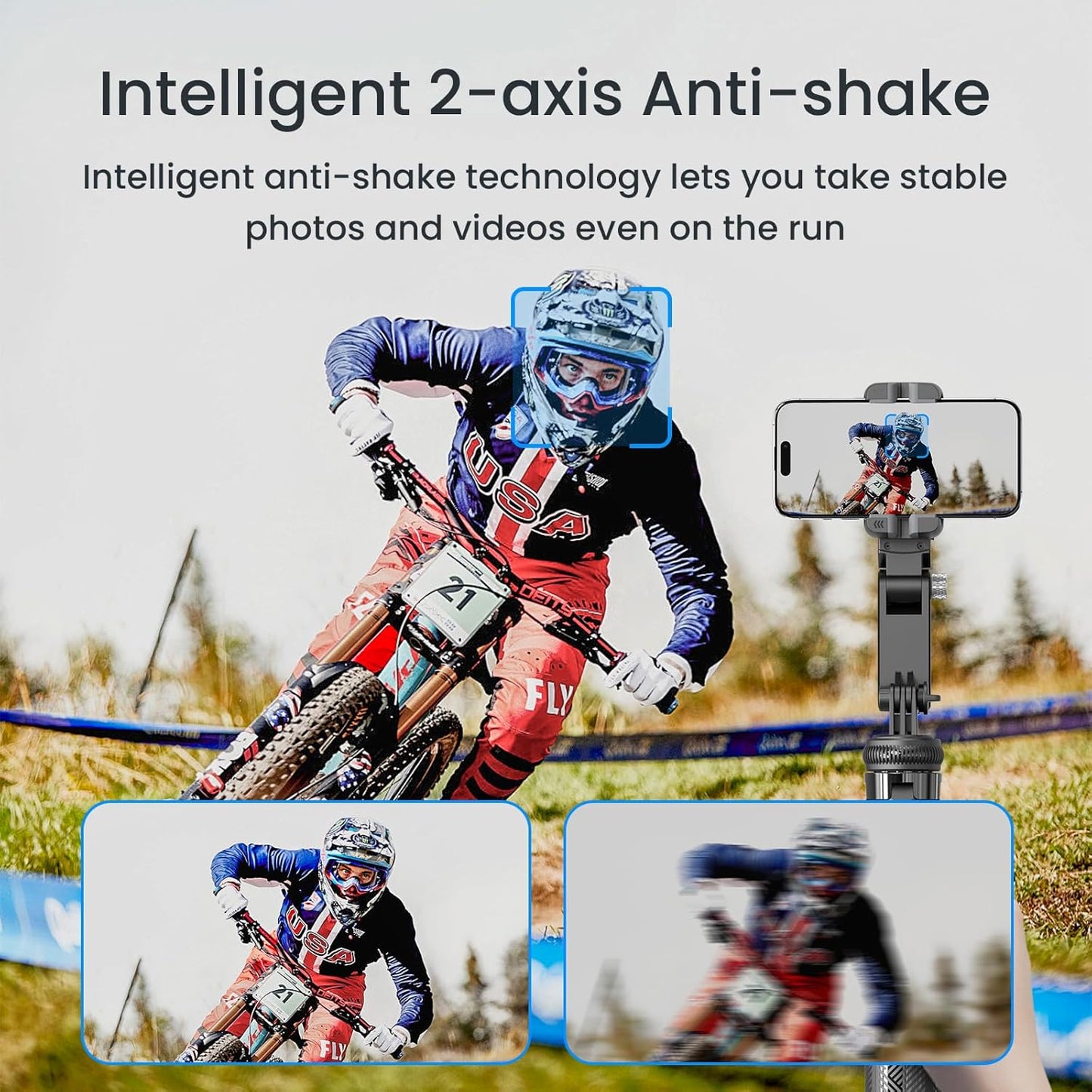 Auto Face Tracking Selfie Stick Tripod for iPhone with Light - 360 Rotation That Follows Your Movement -160cm Phone Camera Tripod Stand with Remote for Vlogging, Live Streaming, Video Recording