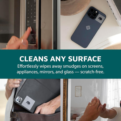 KUVRD Waterbear - Universal Screen Cleaners - Teeny Tiny Cleaning Tools for Your Lenses & Screens, Family Pack (1 Patch Set, 1 Pad Set, 1 Phat Pack Set)