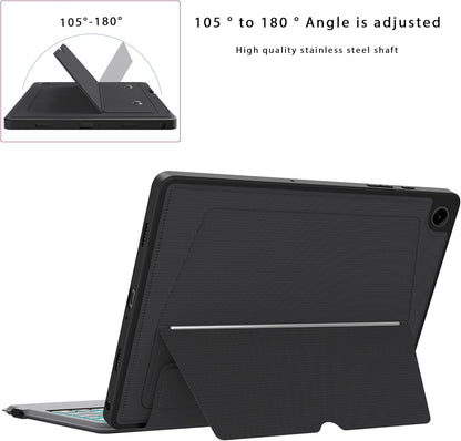 for Galaxy Tab A9+ 11 inch Case with Keyboard - Rainbow Backlit Detachable Tablet Keyboard Cover with Touchpad - Auto Wake-up/Sleep Keyboard Case with Pen Holder for Samsung Galaxy Tab A9 Plus 5G 2023