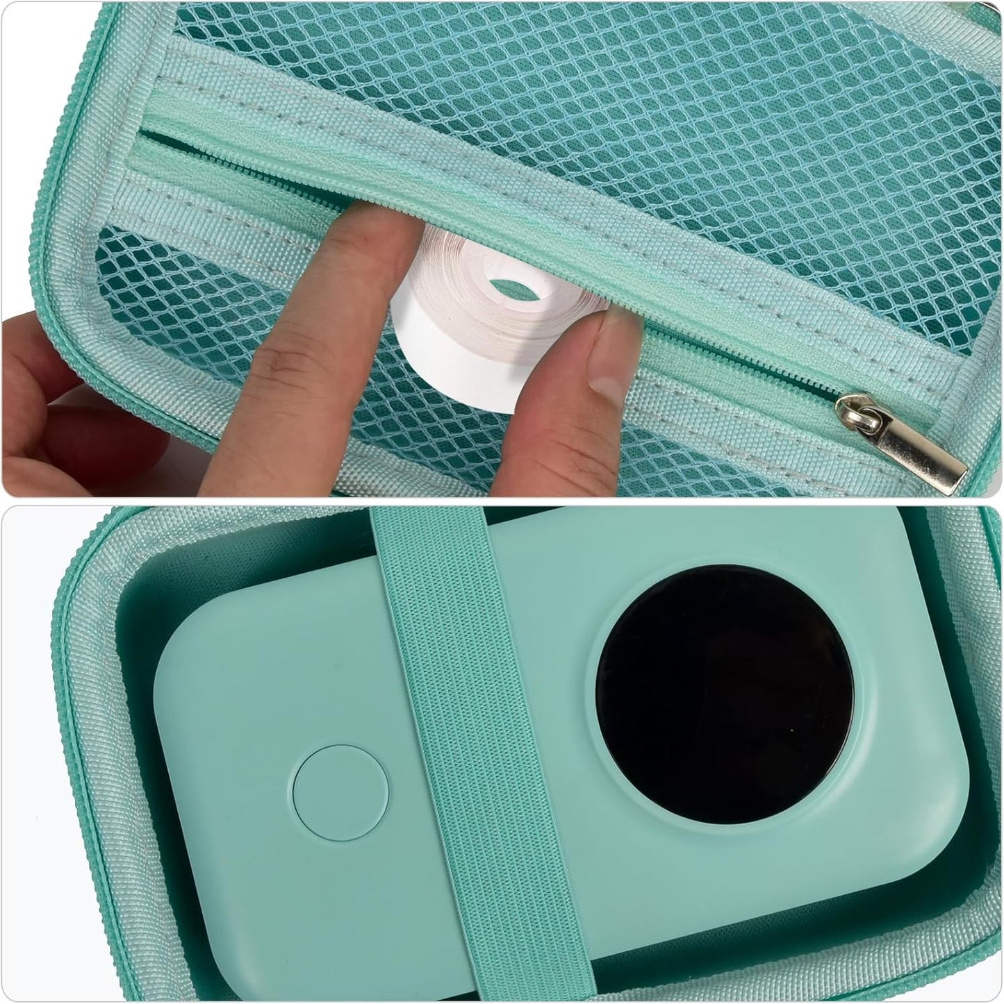 Labels Printer Case Compatible with COLORWING D30 Bluetooth Wireless Portable Labeling Printer Also for Phomemo D30 D35 for Memoking Mini Thermal Printing Sticker Storage Holder