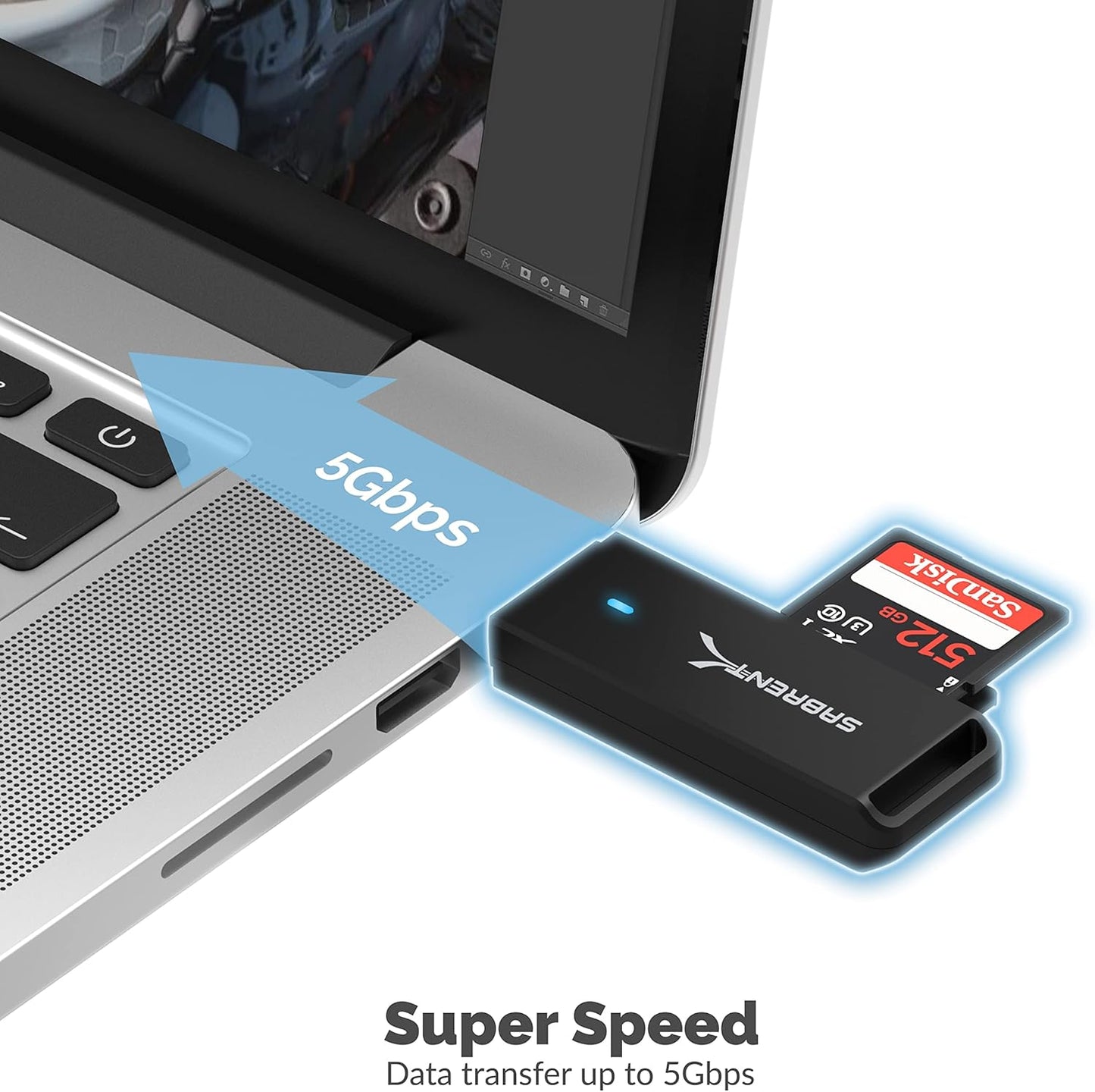 SABRENT USB 3.0 Micro SD and SD Card Reader (CR-T2MS)