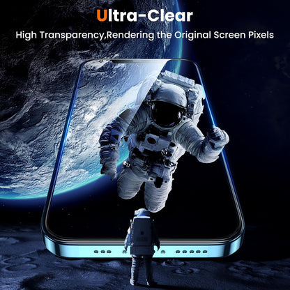 UniqueMe for iPhone 12 / iPhone 12 Pro Screen Protector - [Military Grade Shatterproof & 9H+ Hardness] Screen Protector 12 Pro Tempered Glass Full Coverage Protection, Easy Installation, 2 Packs