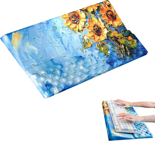 Ospelelf Ergonomic Keyboard Wrist Rest Pad Comfortable Keyboard Stand Riser Holder Pad for Office Gaming