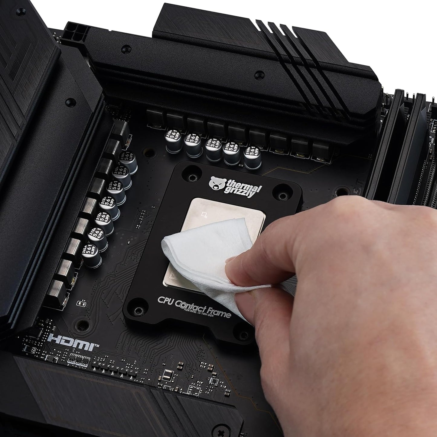 Thermal Grizzly Kryonaut - 1 Gram - Extremely High Performance Thermal Paste + 12 Cleaning Wipes 6 Wet & 6 Dry - for Demanding Applications and Overclocking CPU/GPU/PS4/PS5/Xbox