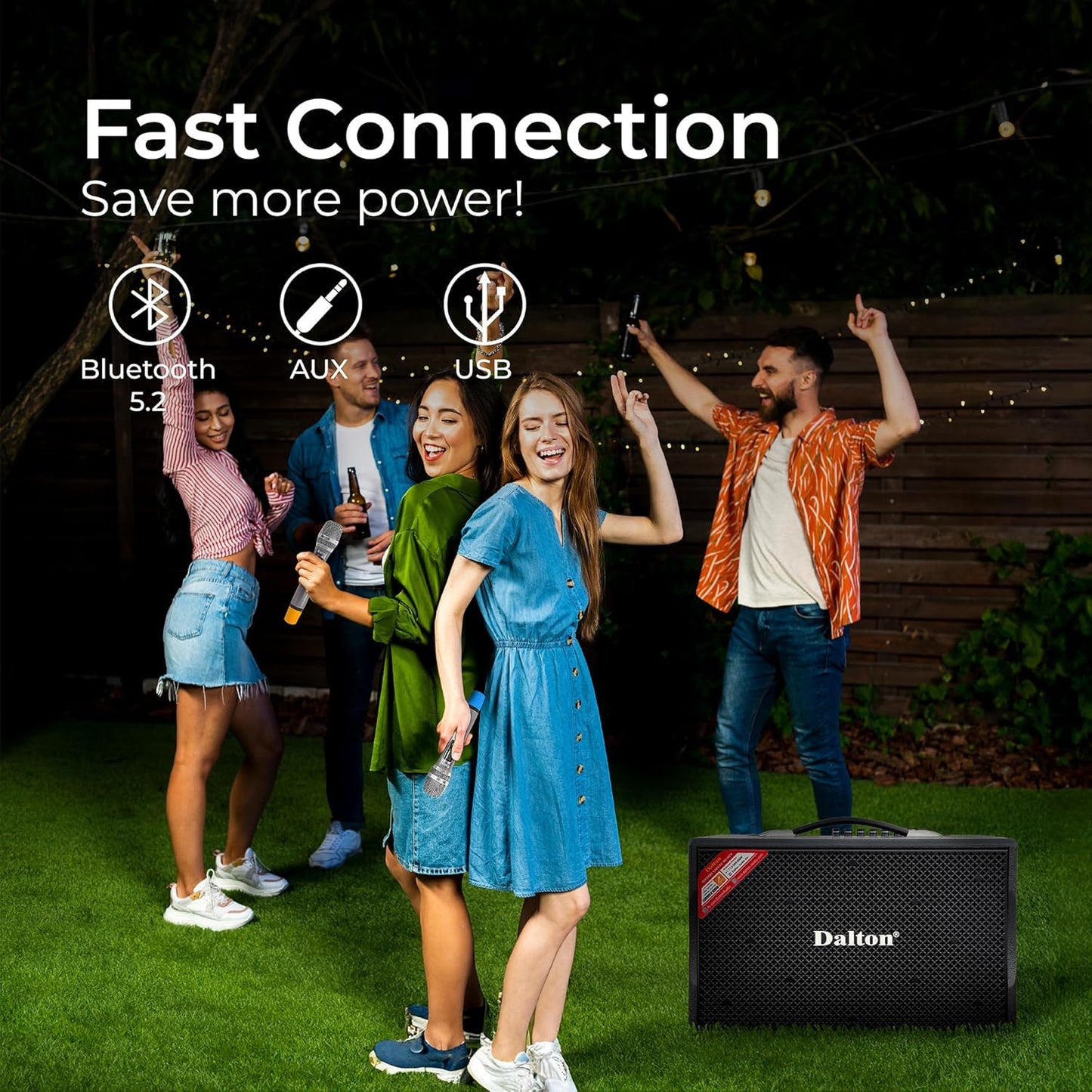 KS10Pro Karaoke Machine for Adults Karaoke Machine with Bluetooth and Wireless Microphone for Adults, Portable Bluetooth Speaker System with 2 Microphones, Loud Speakers for Tv Karaoke and Events Use