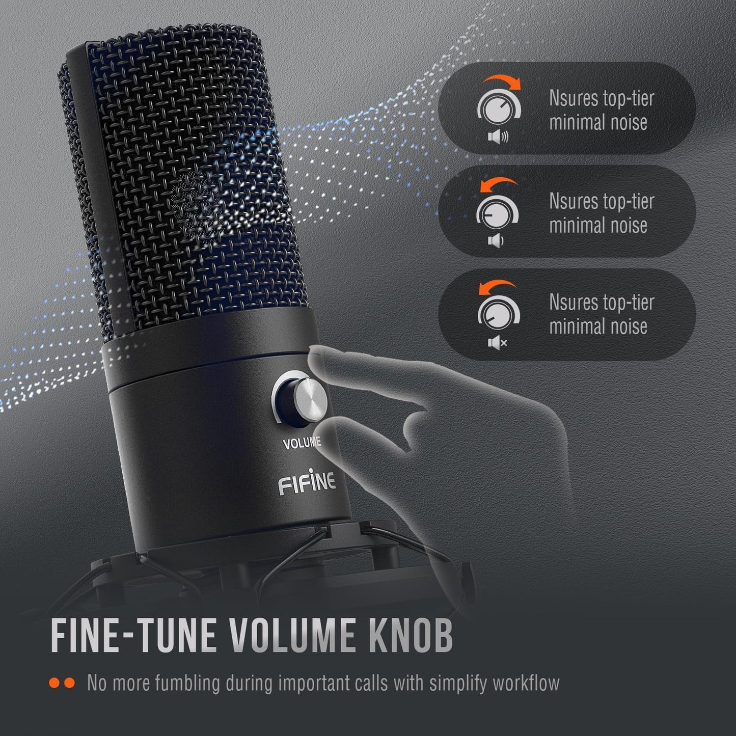 FIFINE Studio Condenser USB Microphone Computer PC Microphone Kit with Adjustable Boom Arm Stand Shock Mount for Instruments Voice Overs Recording Podcasting YouTube Vocal Gaming Streaming-T669