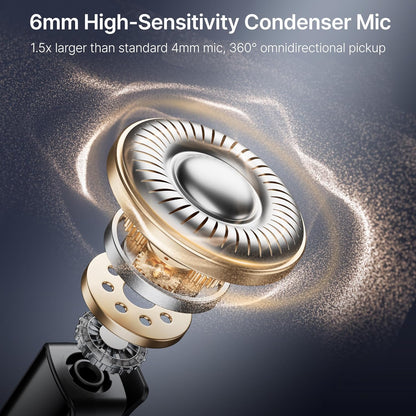 BOYA BOYALINK 2 Wireless Lavalier Microphone for iPhone Camera Android, Mini Lapel Micophone Wireless, 48 KHz 24 Bit, 6mm Mic, 1000ft, 30h Use, Noise Cancelling, Clip on Mic USB-C/Lightning/3.5mm TRS