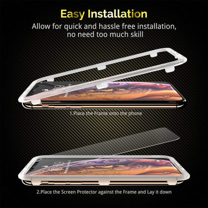 UNBREAKcable 3-Pack Screen Protector for iPhone 11 Pro/X/XS 5.8", 9H Premium Tempered Glass Screen Protector for iPhone X/iPhone Xs/iPhone 11 Pro [Easy Install, No Bubble, Anti-Scratch]