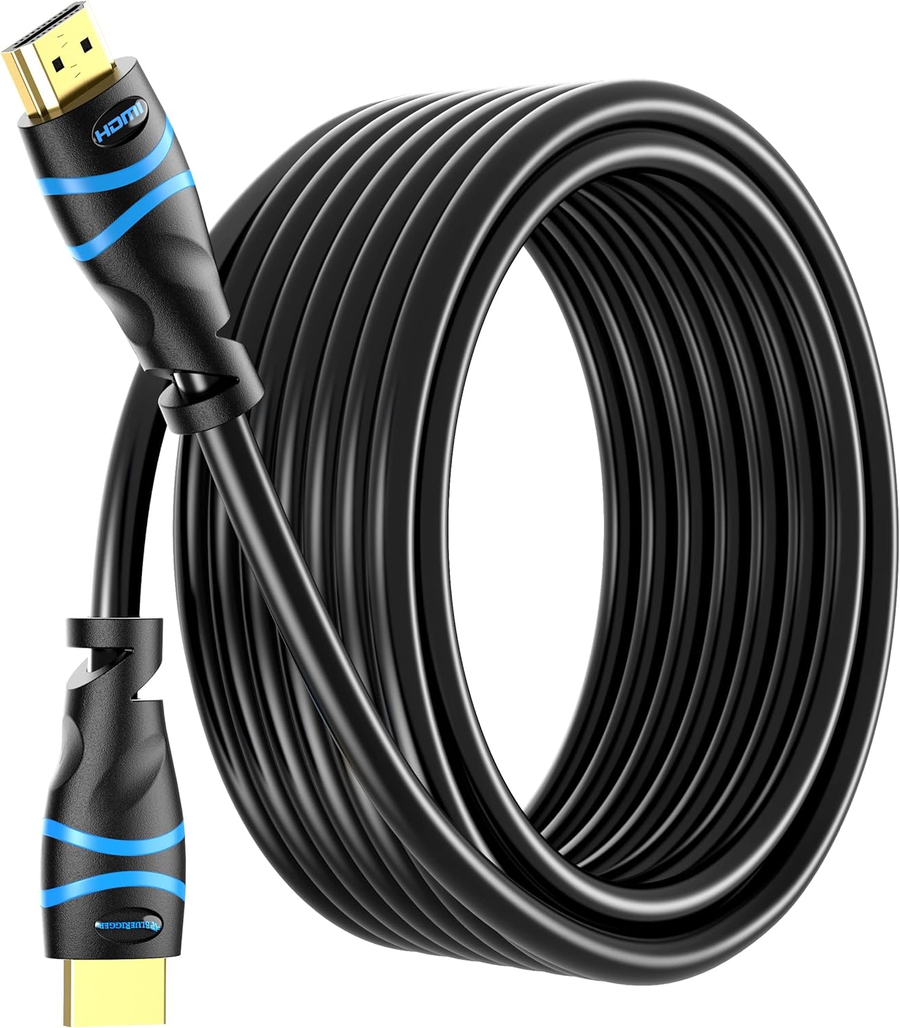 BlueRigger 4K HDMI Cable 35FT (4K 30Hz, HDR10, in-Wall CL3 Rated, High Speed, HDCP2.2, eARC) - Long HDMI Cable Compatible with Home Theatre, HDTV, Gaming Consoles, Streaming Devices