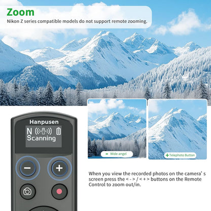 for Nikon Rechargeable Shutter Release,Wireless Camera Remote Control Compatible with P1000,P950,B600,A1000,Z6 II,Z30,Z50,Z5,Z7 II,Z fc,Z f,Z6 III,Z50 II,P1100,Z5II Replaces Nikon ML-L7