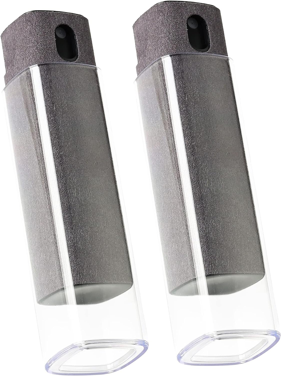 2 Pcs Screen Cleaner Kit, 3-in-1 Touchscreen Mist Cleaner Spray Bottle Tool & Microfiber Cloth for Phone/Laptop/Tablet/TV/Monitor/Car Screens(Grey)