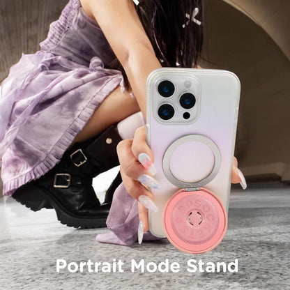 PopSockets Kick-Out Grip for MagSafe, Phone Grip with Built-in Phone Stand, Adjustable Kickstand for Portrait or Landscape, Strong Magnetic Hold, Wireless Charging Compatible - Putty
