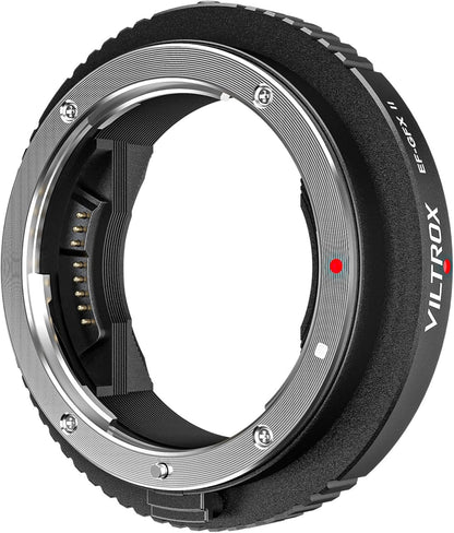 VILTROX EF-GFX II Auto Focus Lens Mount Adapter Converter with Aperture Control, EXIF Transmitting Compatible with Canon EOS EF/EF-S Lens to Fujifilm G-Mount GFX Cameras GFX 100S 50S 50R