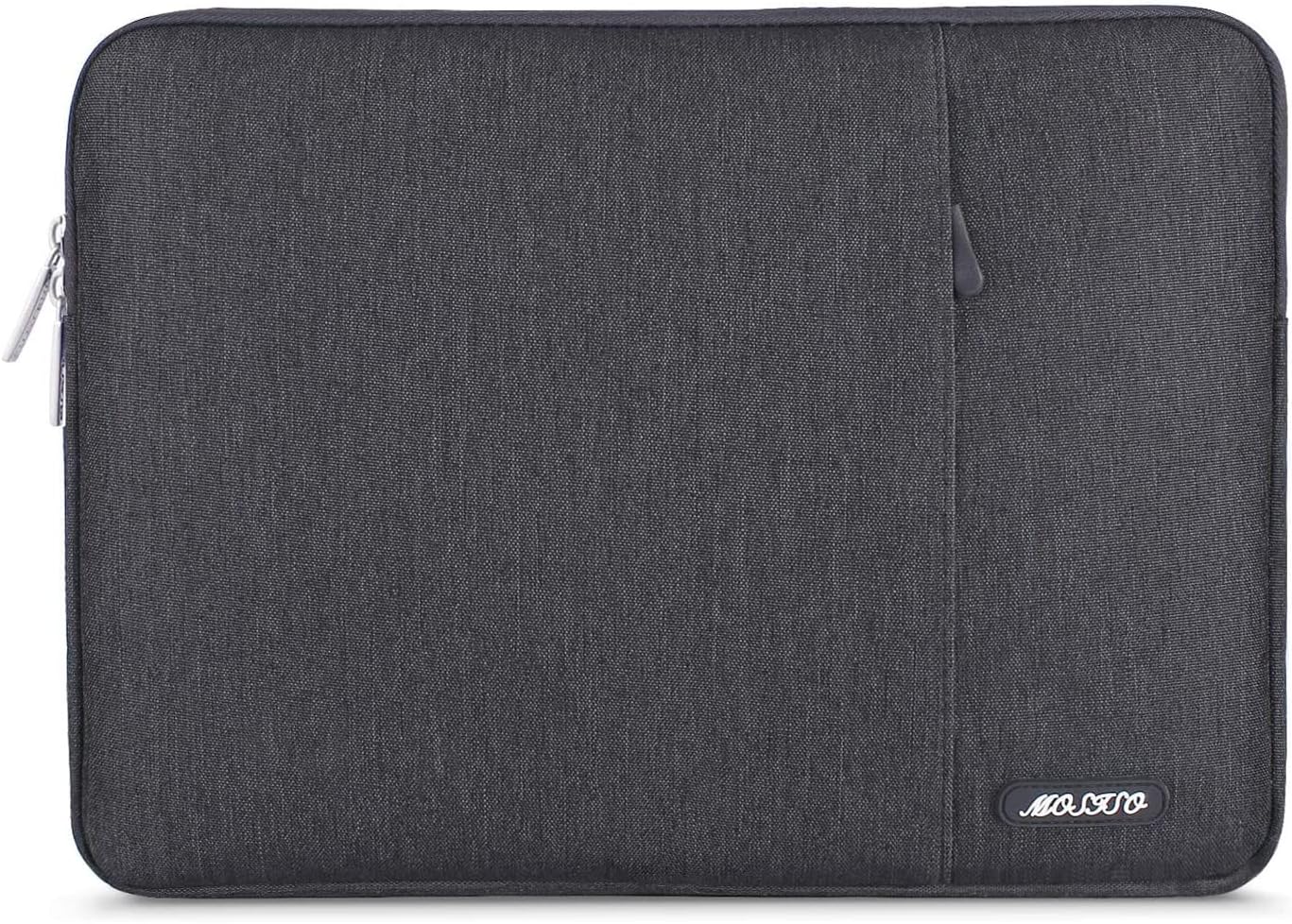 MOSISO Laptop Case 16 inch, 15-15.6 inch Laptop Sleeve Compatible with MacBook Pro 16 M4 M3 M2 M1, HP Acer Dell Lenovo ASUS Notebook, Polyester Vertical Computer Sleeve Bag with Pocket, Space Gray