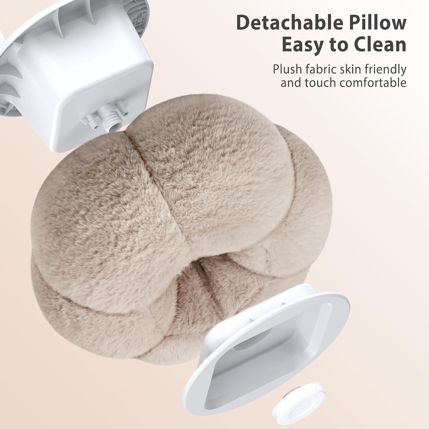 CreaDream Pumpkin Tablet Pillow Stand Holder for Kindle iPad, Adjustable Phone Pillow Stand for Lap Bed with Detachable Snack Bowl, Compatible with 4.7"-13" Tablet, iPad, iPhone, Samsung Tabs, Kindle