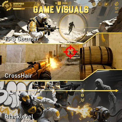 SANSUI 24.5 Inch Gaming Monitor 300Hz, QHD 2560×1440 Computer Monitor, 1ms Fast IPS Panel with 2× HDMI + 2× DP Ports, 130% sRGB Eye Care VESA Support (DP Cable Included ES-G25F6Q Pro)