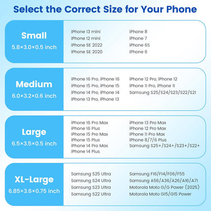 Mopaclle Nylon Horizontal Phone Holster for Men Belt, Magnetic Closure Cell Phone Belt Holder with Metal Clip and Dual Belt Loops for iPhone 13 mini, 12 mini, SE 2022, SE 2020, iPhone 8, 7, 6S, 6