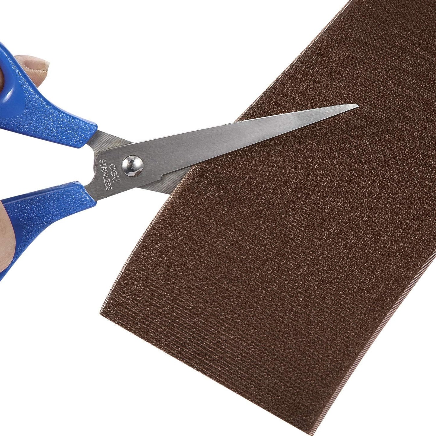 WILLBOND 2 Pack 10 ft x 3 Inch Cable Floor Strip Cable Cover Cords Carpet Protector Management Hook and Loop Tape for Wires on Floor Cords and Prevent a Trip Hazard (Brown)