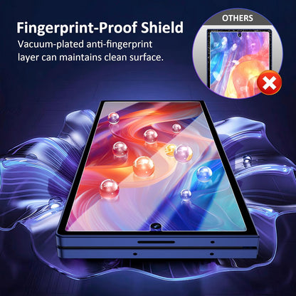 YWXTW Anti-Reflective Front Screen Protector for Samsung Galaxy Z Fold 7, Military-Grade Tempered Glass Film with Alignment Frame, Bubble Free High Touch Sensitivity - Clear 2 pack
