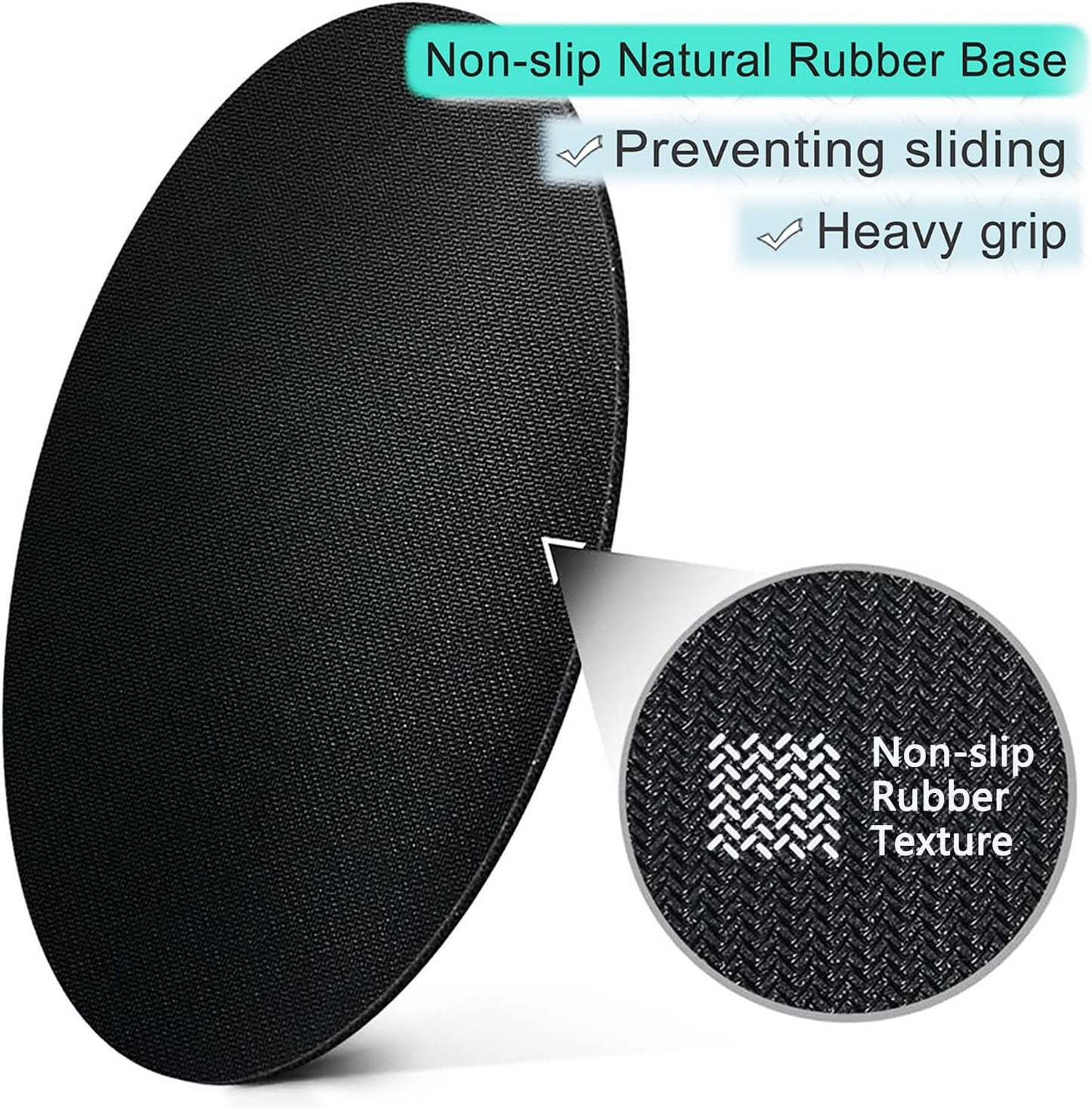 ITNRSIIET Round Mouse Pad with Stitched Edge Premium-Textured Waterproof Non-Slip Rubber Base Desktop Protection Mat Diameter 8.7 inches, Eucalyptus Branches