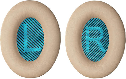 Aurivor Replacement Ear-Pads Cushions for Bose QuietComfort (QC) 35 35ii 25 15 2 and More Headphones, Upgraded Covers with Soft Protein Leather, Reinforced Sealing, Optimized Memory Foam (Brown)