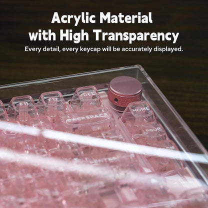 KiiBoom Premium Acrylic Transparent Keyboard Dust Cover, Waterproof, Anti-Dust, Anti-Cat Protector Cover Lid for Mechanical Keyboard (Clear, 12.6'' x 5.3'' x 0.78'')