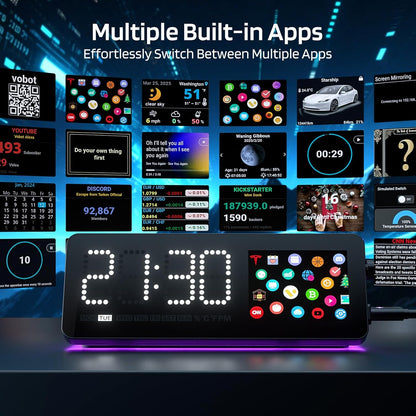 LTC Laptop Docking Station, 7-in-1 USB C Hub with Screen, Multiple Built-in Apps, Multiport Adapter with HDMI 4K@60Hz, 90W Power Delivery, USBC & USBA Data Ports, Dongle for MacBook, Dell, and More