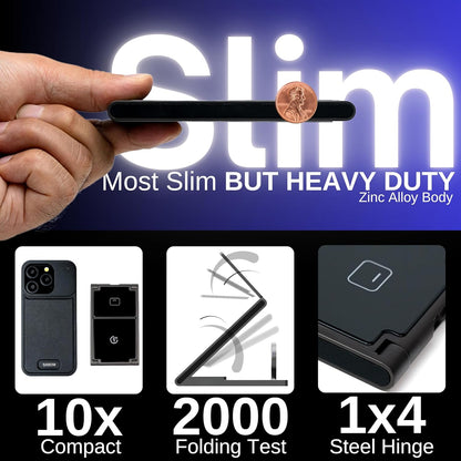 3 in 1 Wireless Charging Station, iPhone 16 15 14 15W Fast Charging Station for Multiple Devices, Adjustable Angle Foldable 8.8oz Travel Charging Stand for iPhone AirPods Apple Watch Men Women Gift