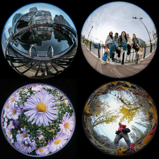 200° Fisheye Lens with 17mm Thread Universal Phone Lens Clip for iPhone and Android Smartphones, Suitable for VR Live Streaming & Architectural Photography
