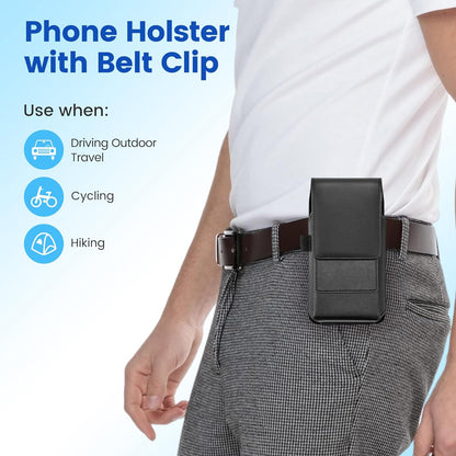 Mopaclle Phone Holster with Rotating Belt Clip, Rugged Cell Phone Belt Holder for Galaxy S25/S24/S23/S22 Ultra, Note 20 Ultra, A56, F36 Series – Fits with Case On, for Men Women