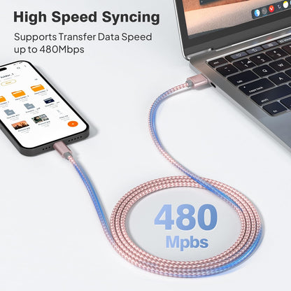 Elebase USB Type C Charging Cable 1.5/3.3/6.6FT 3 Pack,USBC Car Charger Cord for iPhone 16 15 Plus Pro Max 2,Airpods 4,Samsung Galaxy S24 S23 Plus Ultra Note 10 20 S10 S10E,Tab A7,A54 A53 A52,Z Flip