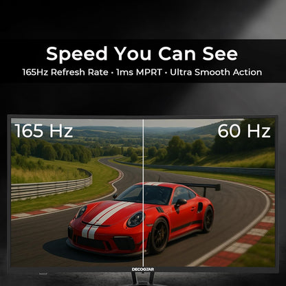 Deco Gear 39" Curved Ultrawide Gaming Monitor | 2560x1440 | 1ms MPRT | 165 Hz | 16:9 | HDR400 | 4000:1 | 1 x HDMI | 1 x DisplayPort