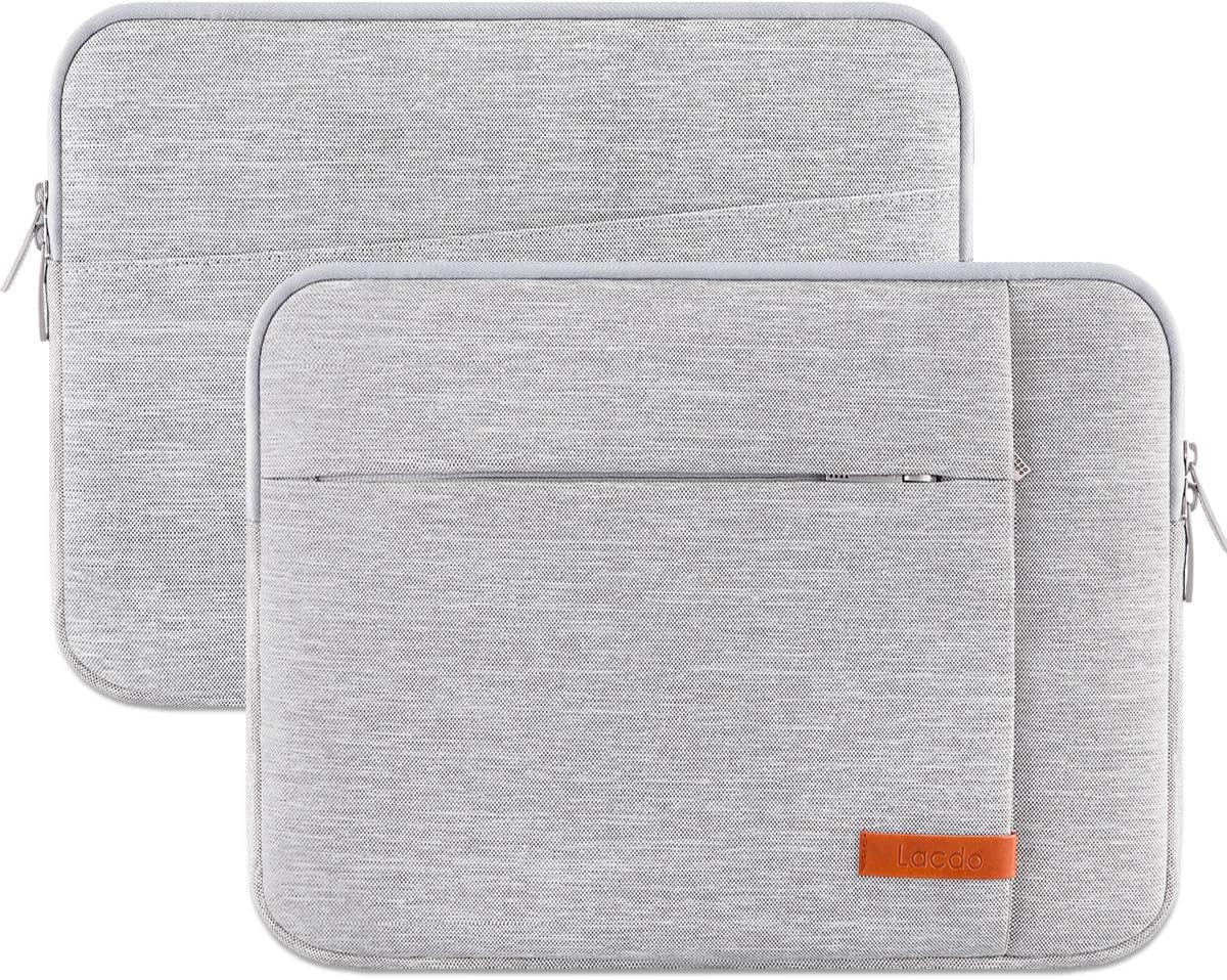 Lacdo 13 inch Laptop Sleeve Case for 13 inch New MacBook Air M4 A3240 2025, M3 A3113, M2 A2681, M1 A2337 | 13" MacBook Pro M2/M1 A2338 A2251 A2289 | 13" iPad Air M3 / iPad Pro M4 Computer Bag, Gray