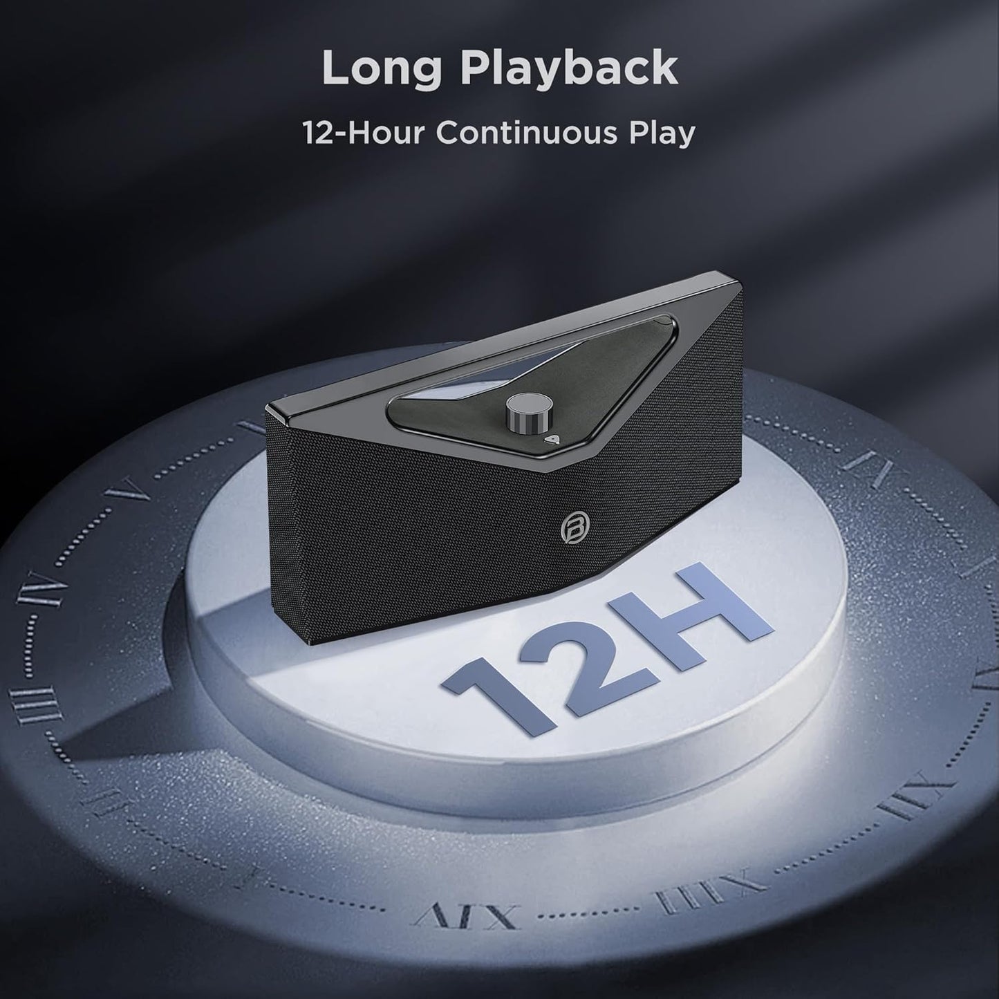 BUGANI Bluetooth Speaker Loud 160W,Waterproof Large Bluetooth Speaker Subwoofer Hi-Res Audio, 12H Playtime Party Outdoor Speakers for Camping, Beach, Gray