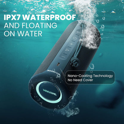 MIATONE Portable Bluetooth Speakers 36W Stereo Sound Bass Boost, 24H Playtime, Bluetooth 5.3 TWS Pairing Father Boy Friend Gifts for him (Blue)