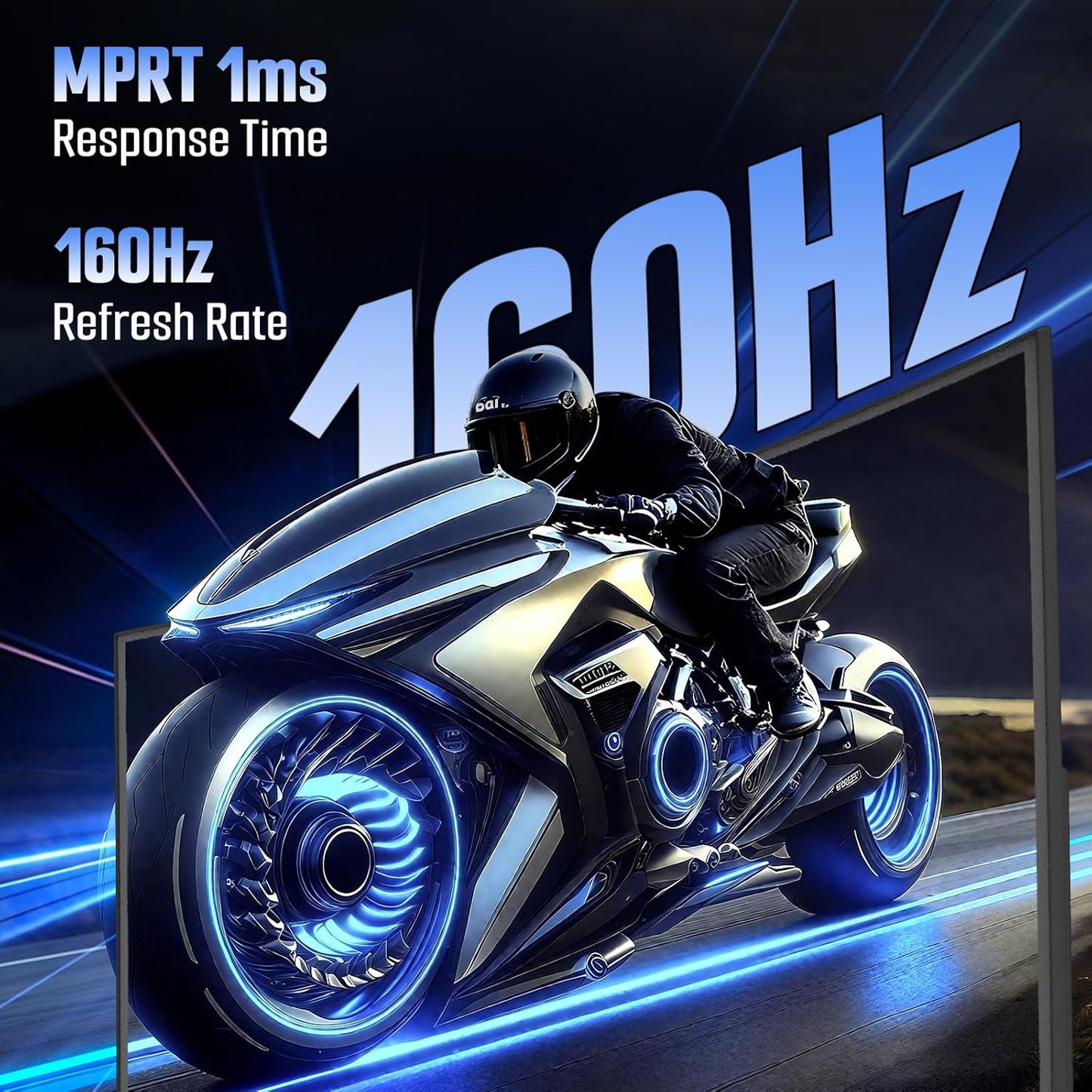 SANSUI Curved 24 Inch Gaming Monitor 160Hz FHD 1080P Computer Monitor,MPRT 1ms 1500R Fast VA Display, Freesync,HDR,3000:1 Contrast Ratio, HDMI2.0,DP1.4, VESA Compatiable(ES-G24C1L HDMI Cable Included)