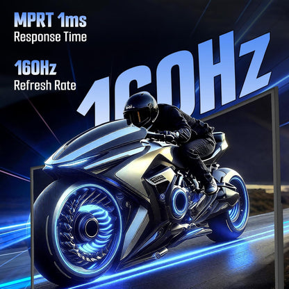 SANSUI Curved 24 Inch Gaming Monitor 160Hz FHD 1080P Computer Monitor,MPRT 1ms 1500R Fast VA Display, Freesync,HDR,3000:1 Contrast Ratio, HDMI2.0,DP1.4, VESA Compatiable(ES-G24C1L HDMI Cable Included)