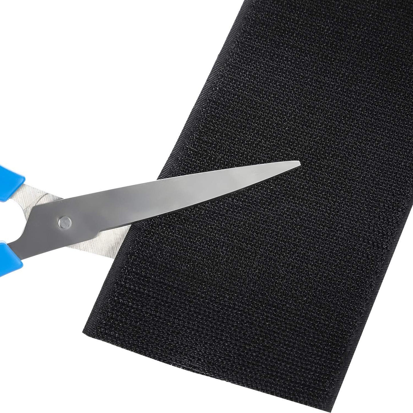 WILLBOND 2 Pack 10 ft x 3 Inch Cable Floor Strip Cable Cover Cords Carpet Protector Management Hook and Loop Tape for Wires on Floor Cords and Prevent a Trip Hazard (Black)