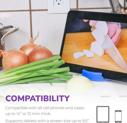 GoDonut – Phone Stand Original – Cell Phone Holder + Tablet Stand Desk Organizer – Compatible with Tablet, iPhone 16 15 14 Pro Max, Android & Most Smartphones - Hunter Green