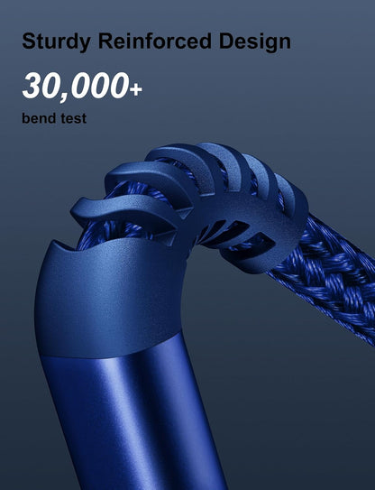 [Apple MFi Certified] 3Pack 3FT iPhone Charger Nylon Braided Lightning Cable Fast Charging iPhone Charger Cord Compatible with iPhone 14/13 / 12/11 / Pro Max/X/Xs Max/Xr / 8/7 / 6/5/iPad